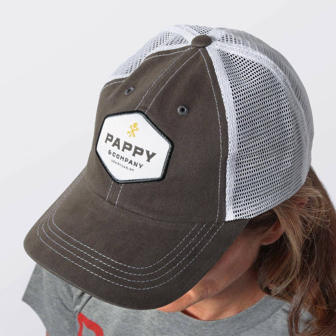Pappy & Company Graphite Gray Twill Trucker Hat