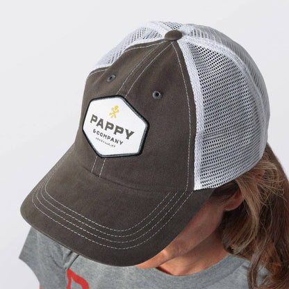 Pappy & Company Graphite Gray Twill Trucker Hat