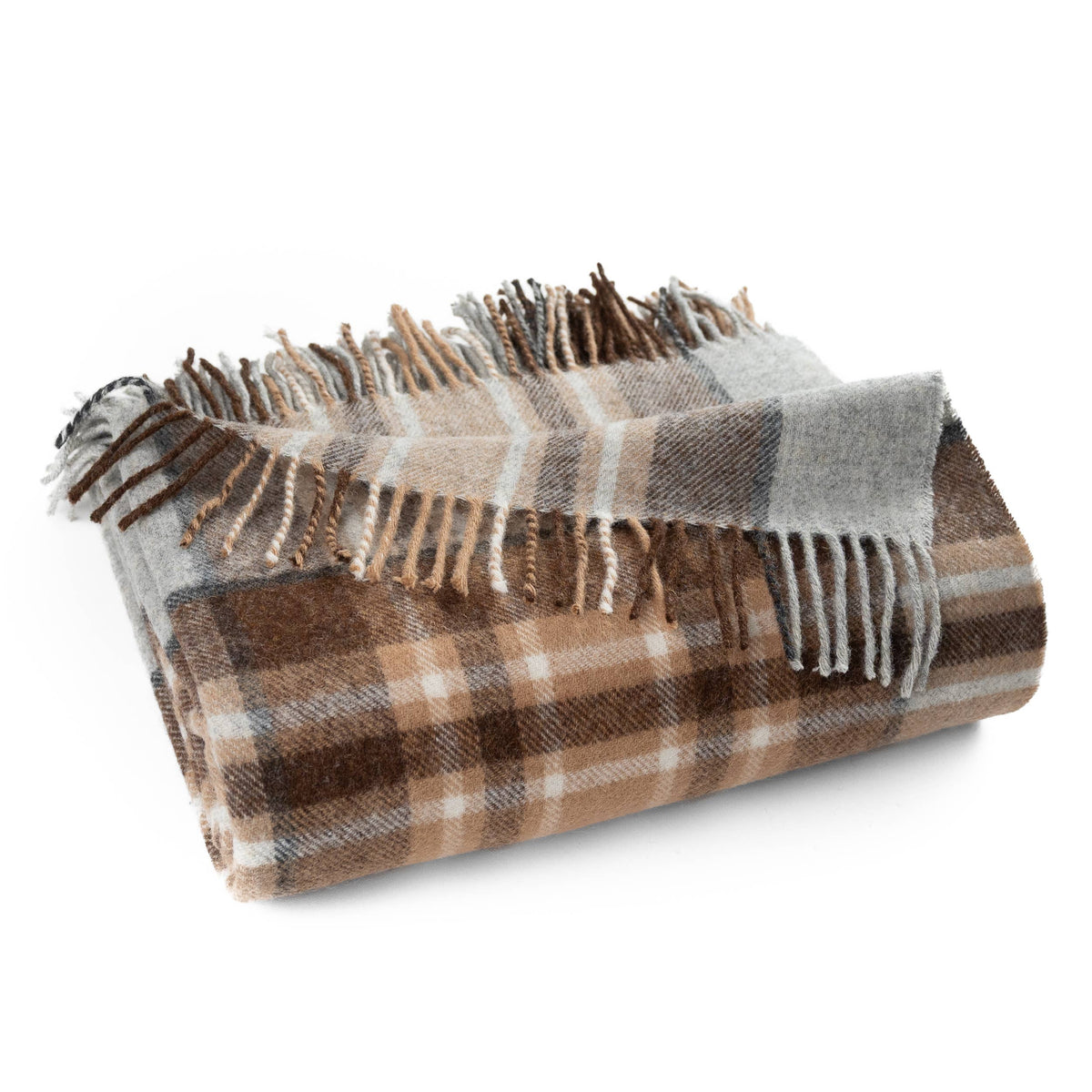McKellar Tartan Highland Tweeds Shetland Lambswool Throw - Woven in England