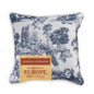 Blue Peacock Decorative Throw Pillow With Feather Insert