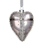 Light Pink Bejeweled Heart Locket Glass Ornament