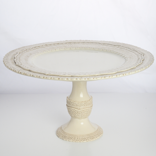 Large Cream Finezza Cake Stand