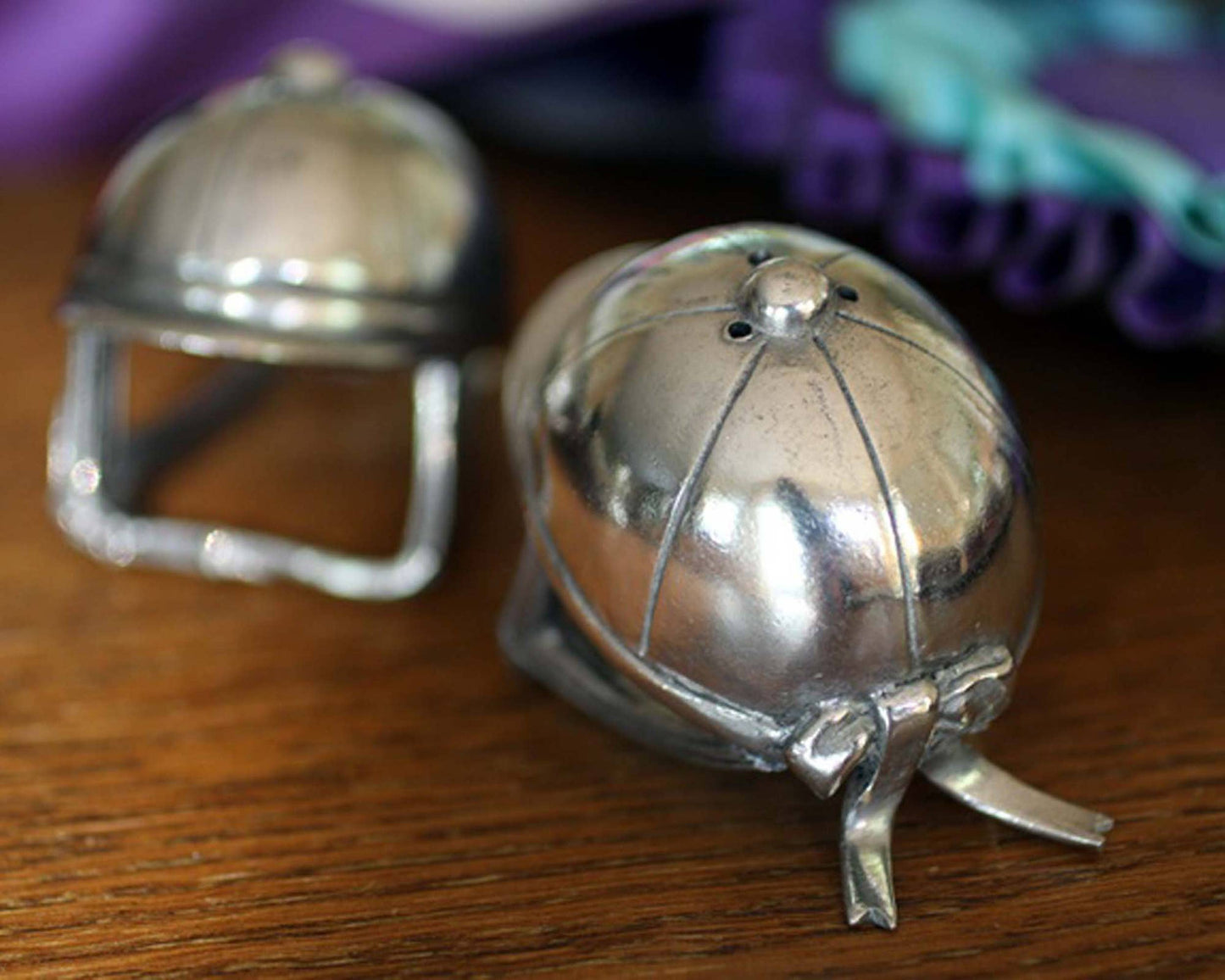 Riding Hat Pewter Salt & Pepper Set