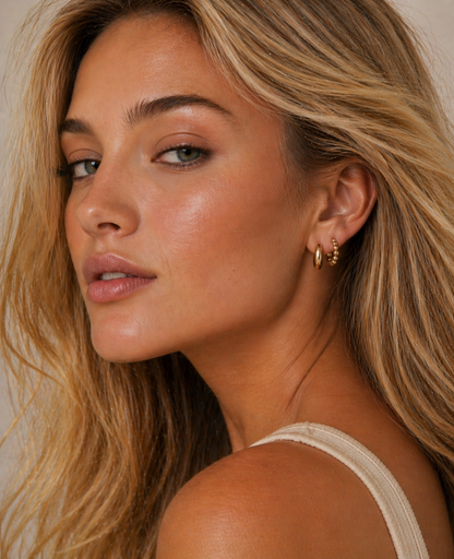 14kt Gold Vermeil Huggie Earrings
