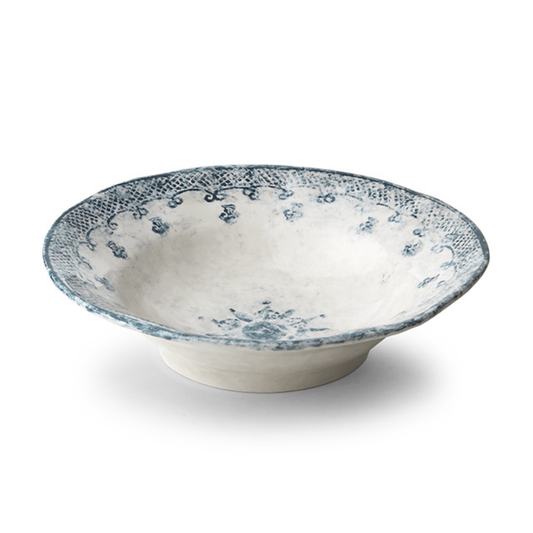Burano Large Blue Serving Bowl