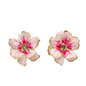 Light Pink Flower Earrings
