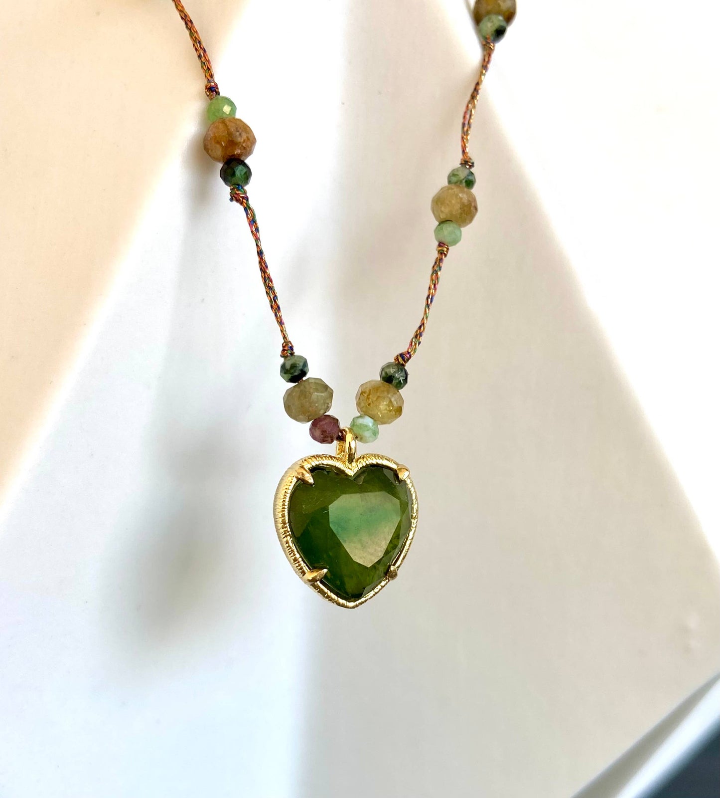 Petit Cœur Green Heart Necklace