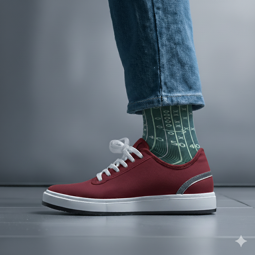 "Pig Skin" - Soxfords NY Football Themed Fine Men's Socks