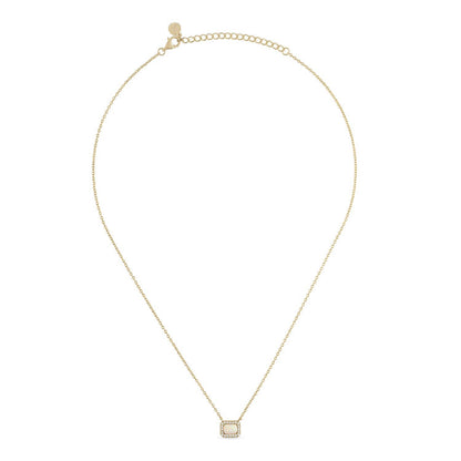 Natural Opal 14k Gold Vermeil Pendant Necklace