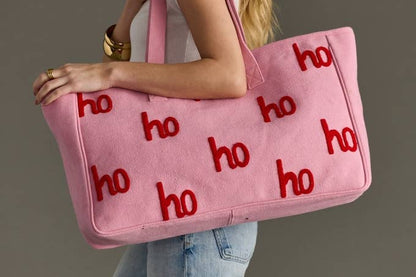 Pink & Red Ho Ho Ho Tote