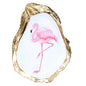 Flamingo Handmade Decoupaged Oyster Shell Trinket Dish