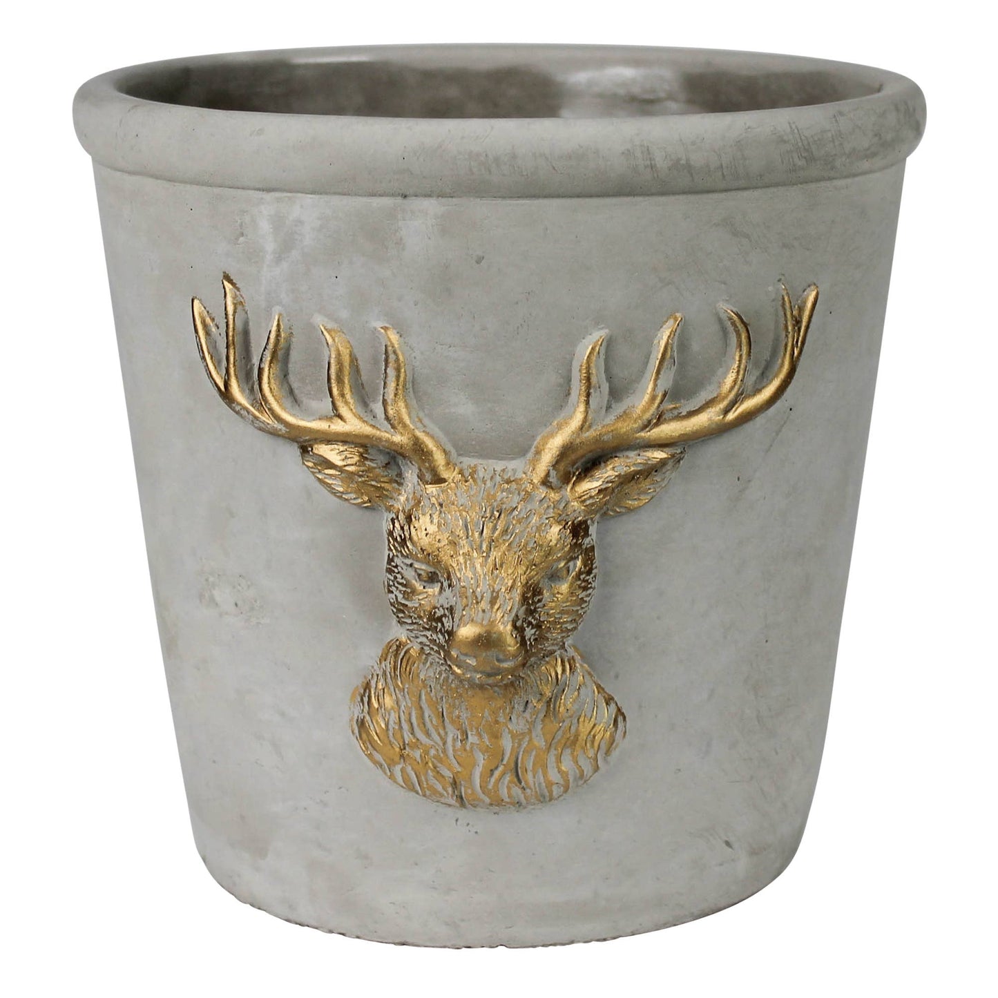 Stag Cement Planter Pot
