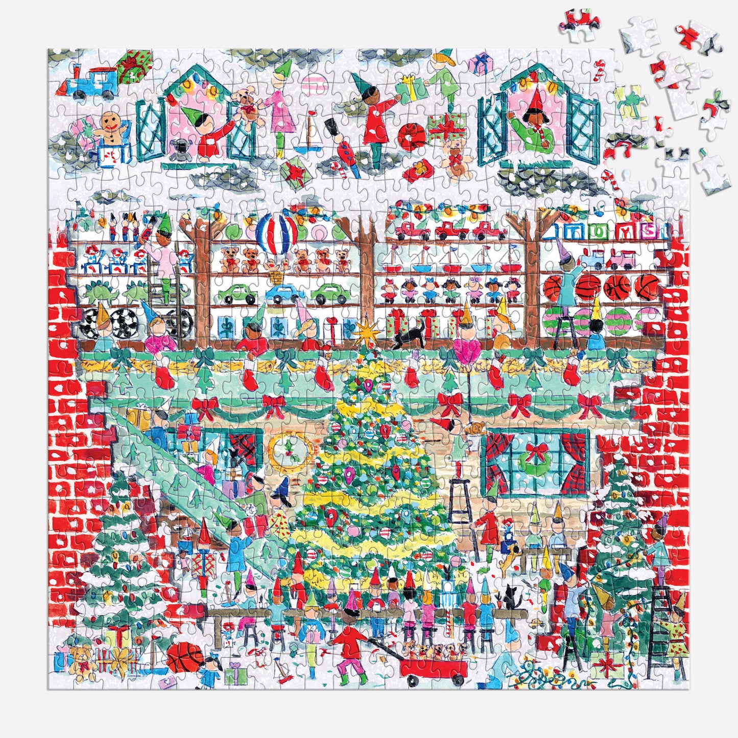 Toy Workshop 500 Piece Foil Puzzle by Artist Michael Storrings