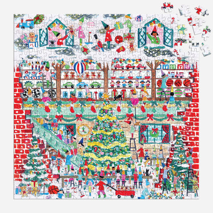 Toy Workshop 500 Piece Foil Puzzle by Artist Michael Storrings