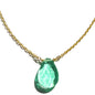 Emerald-Tone Quartz 14kt Gold Fill Necklace