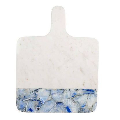 Blue Agate & Marble Square Serving Board