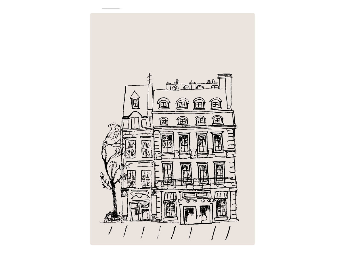 Parisian Building Giclée Framed Fine Art Print by Pascale Berkowitz