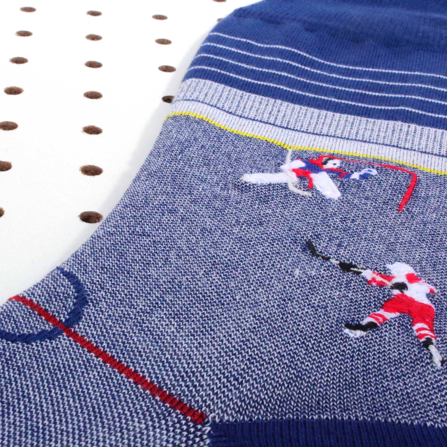 "Slap Shot" - Soxfords NY Hockey Themed Men's Pima Socks