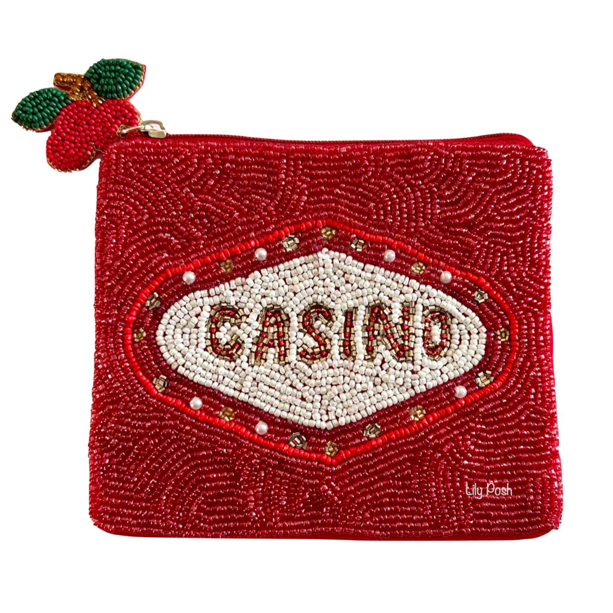 Casino Beaded Coin Purse/Small Clutch
