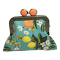 Citrus Teal Handmade Pouch by Kiki & Syds