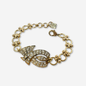 The Lucille - Refashioned Vintage Art Deco Clear Rhinestone Bracelet