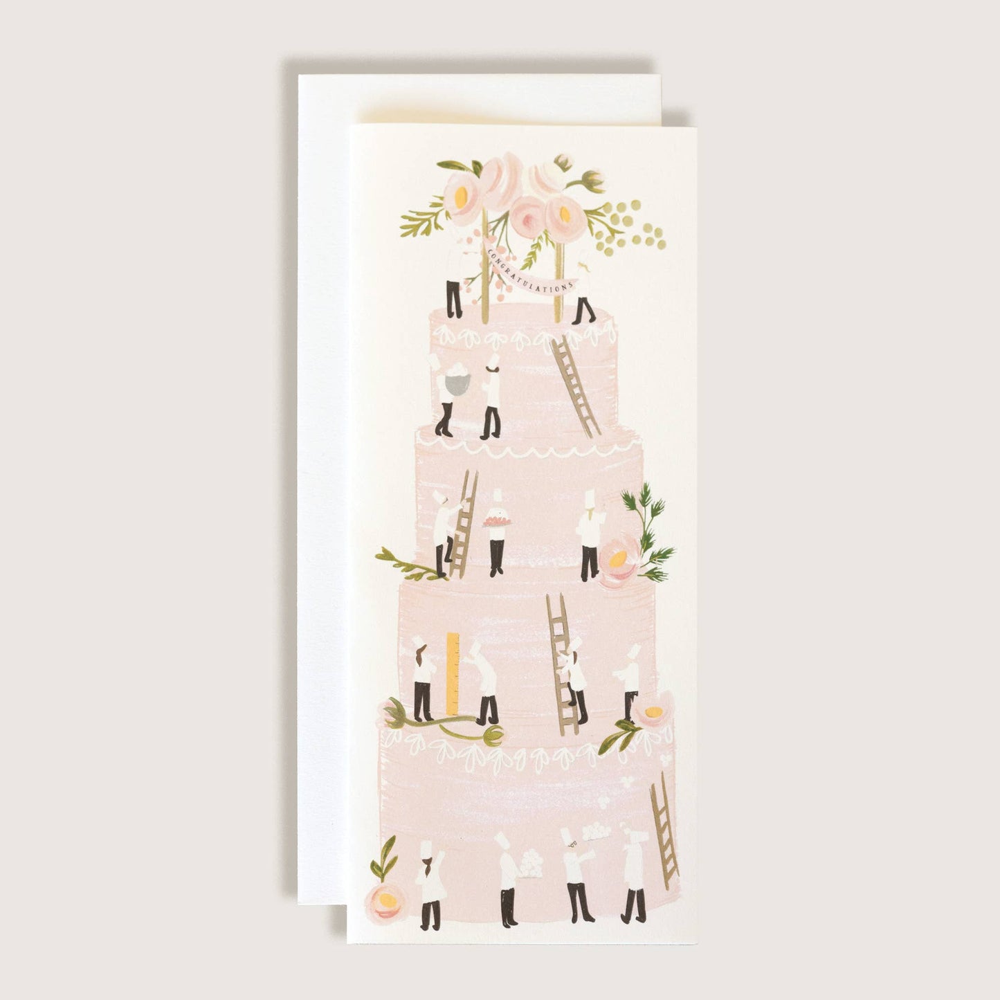 Baker's Congratulations Wedding Cake Greeting Card