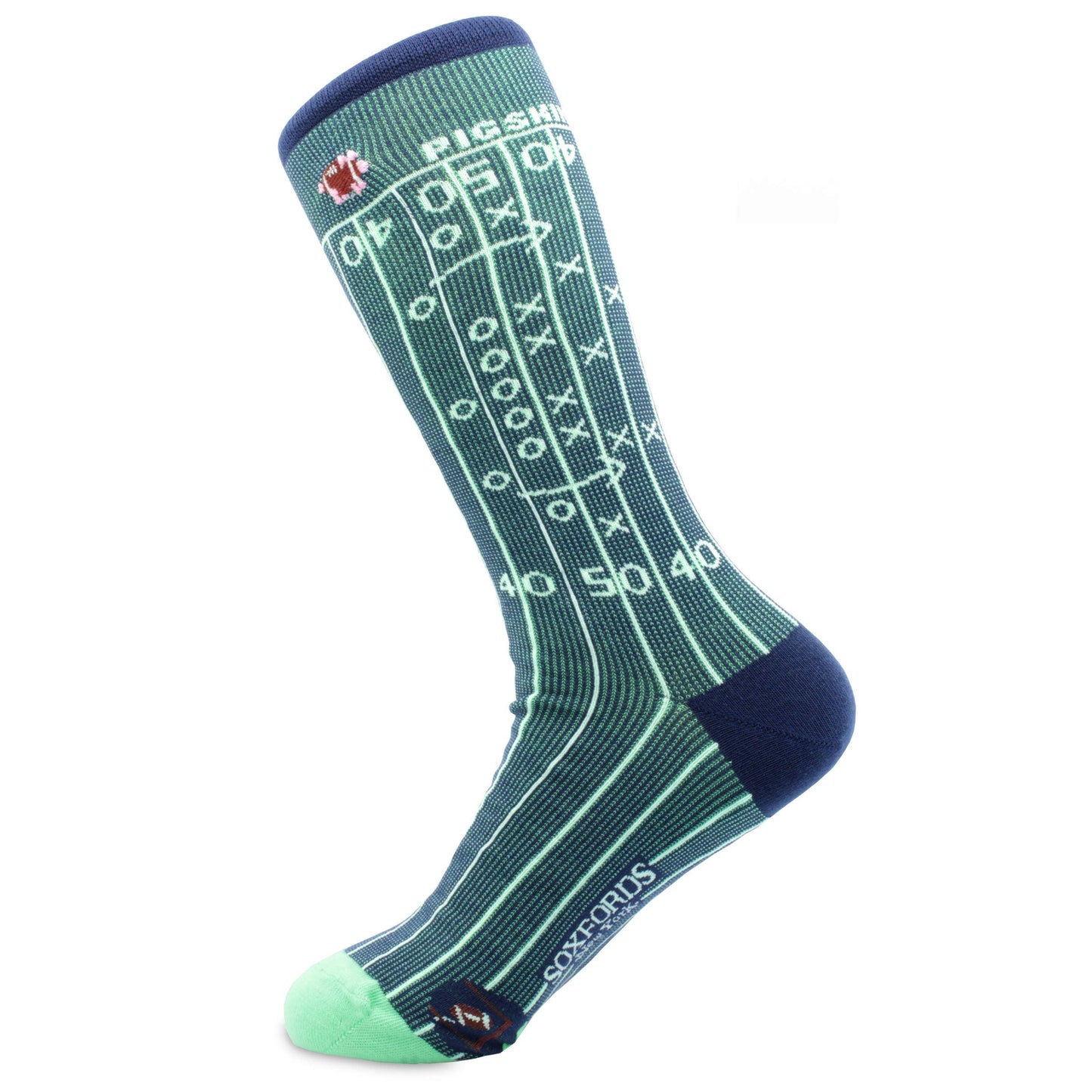 "Pig Skin" - Soxfords NY Football Themed Fine Men's Socks