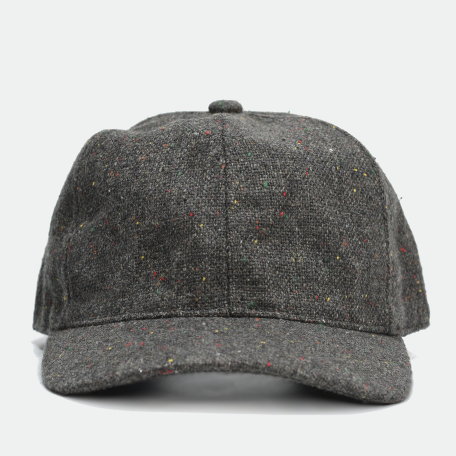 Speckled Charcoal Wool Baseball Hat