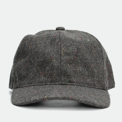 Speckled Charcoal Wool Baseball Hat