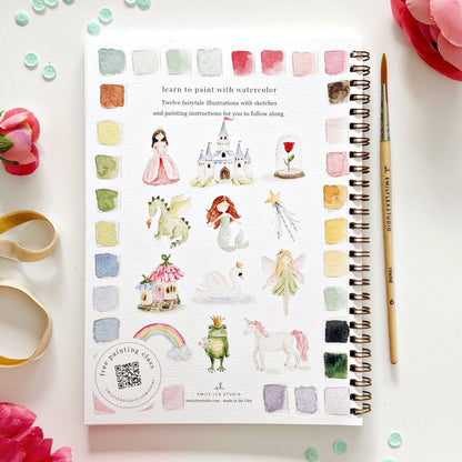 Fairytale Watercolor Workbook by Watercolor Artist Emily Lex