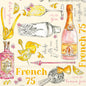 French 75 Paper Cocktail Napkin 20 Ct