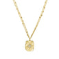 14kt Gold Vermeil Pavé Starburst Double Strand Necklace