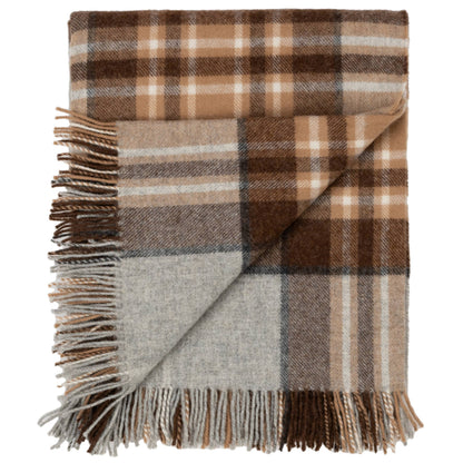 McKellar Tartan Highland Tweeds Shetland Lambswool Throw - Woven in England