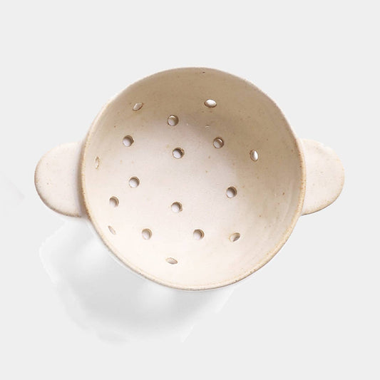 Off White Ceramic Berry Bowl