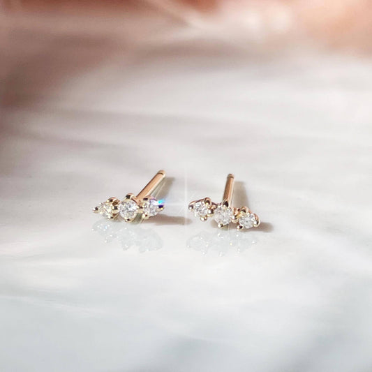 The Starlight Diamond & 14kt Gold Earrings