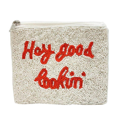 Hey Good Lookin' Beaded Coin Purse