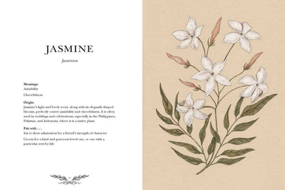 "Floriography: An Illustrated Guide to the Victorian Language of Flowers" by Jessica  Roux - Hardcover