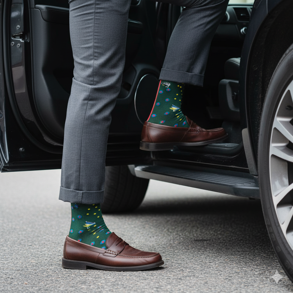 "Keep It Reel" - Soxfords NY Fly Fishing Themed Fine Men's Socks