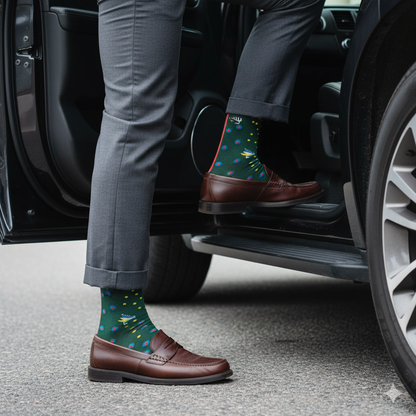 "Keep It Reel" - Soxfords NY Fly Fishing Themed Fine Men's Socks