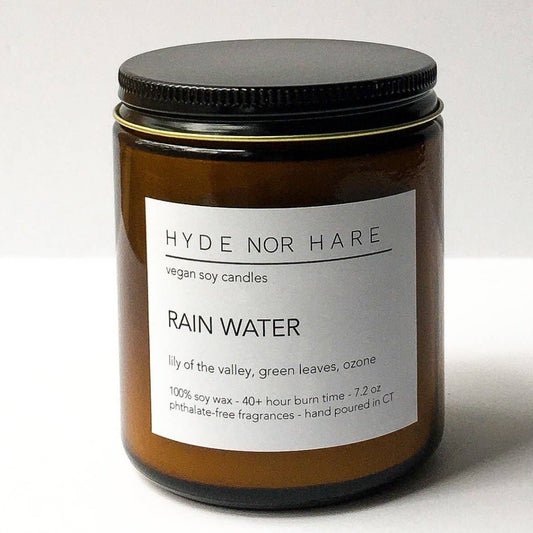Rain Water Vegan Soy Candle by HYDE NOR HARE