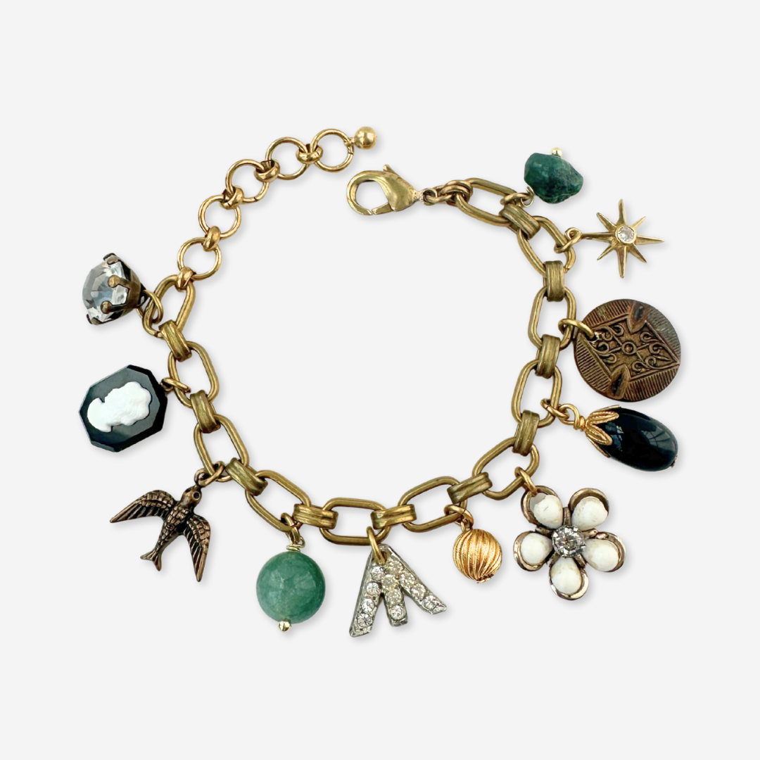 The Isadora - Repurposed Vintage Charm Bracelet