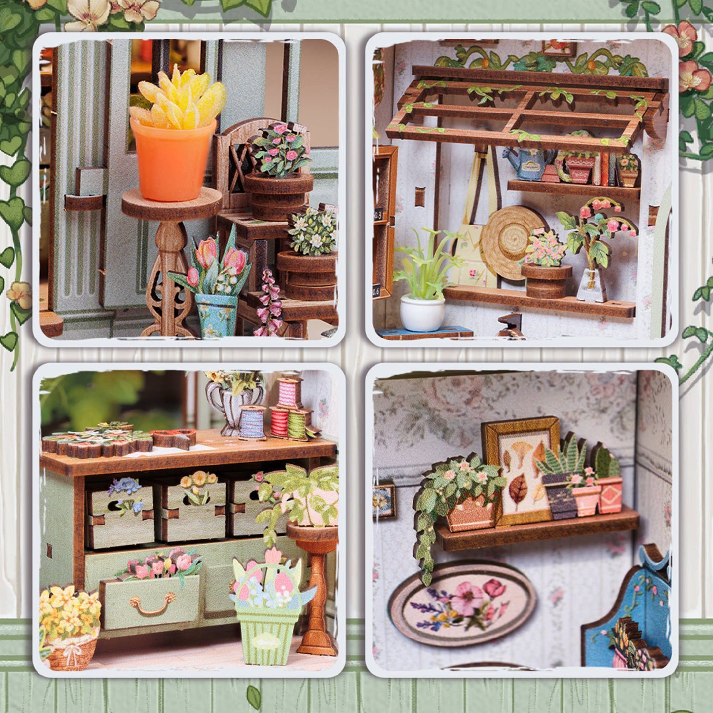 Champs-Élysées Florist Book Nook Kit