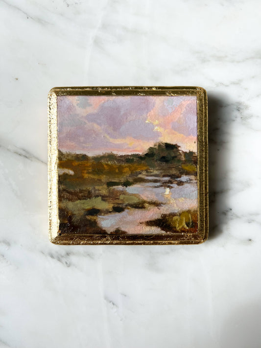 MarshCreeek I - Woodblock Oil Painting