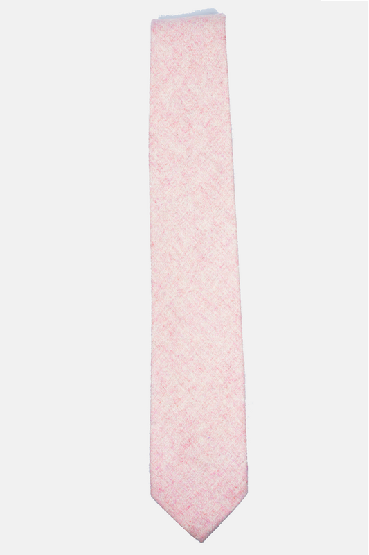 Pink 100% Wool Necktie