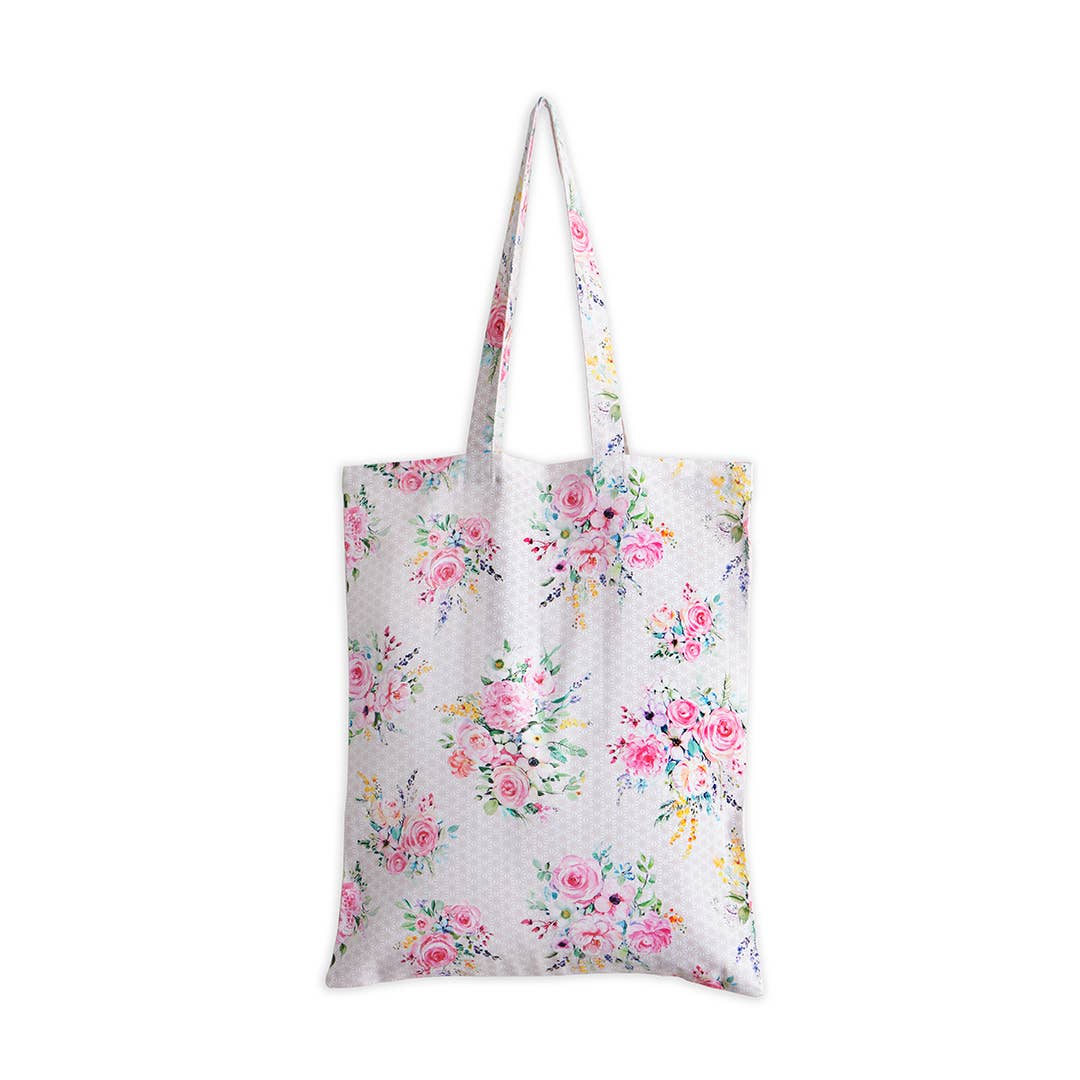 Pink Rose 100% Cotton Tote Bag