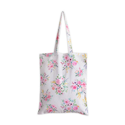 Pink Rose 100% Cotton Tote Bag