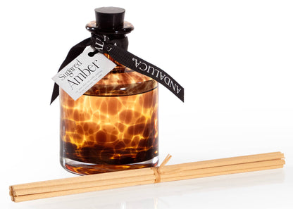 Sugared Amber Diffuser in Tortoise Shell Glass