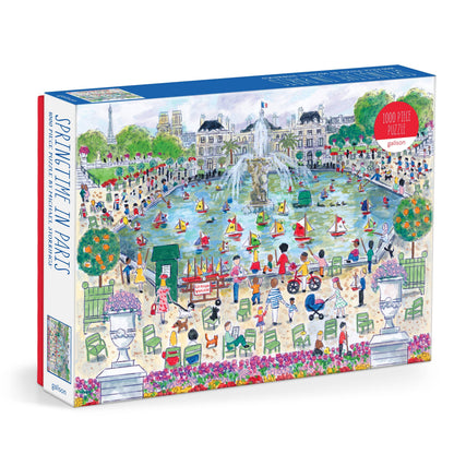Springtime in Paris 1000 Piece Puzzle by Artist Michael Storrings
