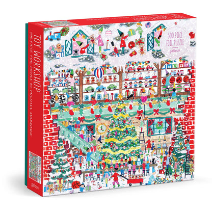 Toy Workshop 500 Piece Foil Puzzle by Artist Michael Storrings