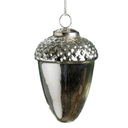 Large Silver Acorn